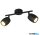 TRIO R86262032 NANCY spotlámpa excl.2xGU10 ↕15,5cm ↔27,5cm ↗8cm Ø7cm matt fekete