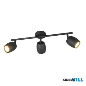   TRIO R86263032 NANCY spotlámpa excl.3xGU10 ↕15,5cm ↔47,5cm ↗8cm Ø7cm matt fekete