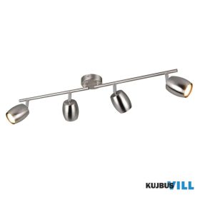   TRIO R86264007 NANCY spotlámpa excl.4xGU10 ↕15,5cm ↔70,5cm ↗8cm Ø7cm matt nikkel