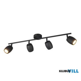   TRIO R86264032 NANCY spotlámpa excl.4xGU10 ↕15,5cm ↔70,5cm ↗8cm Ø7cm matt fekete