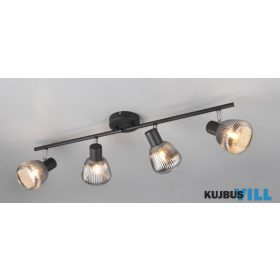   TRIO 862800432 TARIFA spotlámpa excl.4xE14 ↕19cm ↔71cm ↗13cm Ø10cm matt fekete