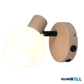   TRIO R86371743 BOBA spotlámpa excl.1xE14 ↕13,5cm ↔10cm Ø10cm ↗17,5cm bézs