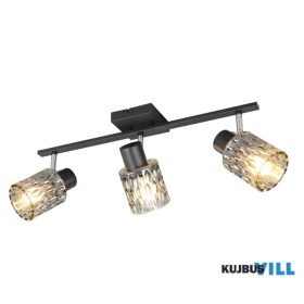   TRIO R86423032 JACK spotlámpa excl.3xE27 ↕21cm ↔55cm ↗16cm matt fekete