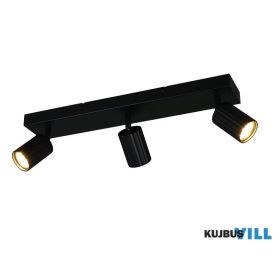   TRIO 867700332 SOKA spotlámpa excl.3xGU10 ↕14,5cm ↔50cm ↗9cm matt fekete