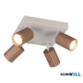   TRIO 867730465 SOKA spotlámpa excl.4xGU10 ↕14,5cm ↔20cm ↗20cm kávébarna