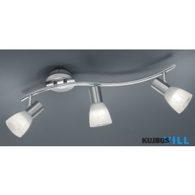   TRIO 871010307 LEVISTO spotlámpa incl.3x4,9W E14/470Lm/3000K ↕19cm ↔55cm ↗ 10cm matt nikkel