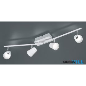   TRIO 873110431 NARCOS spotlámpa incl.4x6,5W LED/650Lm/3000K ↕20cm ↔81,5cm ↗ 8cm matt fehér