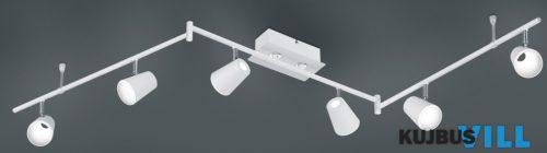 TR 873110631 NARCOS spotlámpa incl.6x6,5W LED/650Lm/3000K ↕23cm ↔177cm ↗ 10cm matt fehér