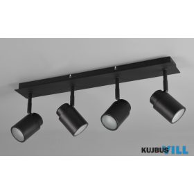   TRIO 880400432 ANGELO spotlámpa excl.4xGU10 ↕9,5cm ↔52cm ↗ 19,5cm matt fekete