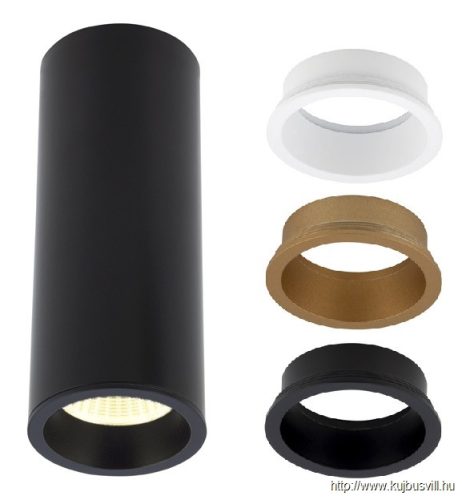 MAXLIGHT C0154 LONG  MENNYEZETI SPOTLÁMPA Moc/Power: 1 x 7W LED 230V, 572 LM, CRI 80 3000KH: 15 cm, Ø: 6 cmW