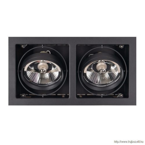 MAXLIGHT H0049 MATRIX  BEÉPÍTHETŐ SPOT Moc/Power: 2 x 50W AR111 GU10 230VW: 34,5, D: 18,5 cm, H: 11,5 cmOtw
