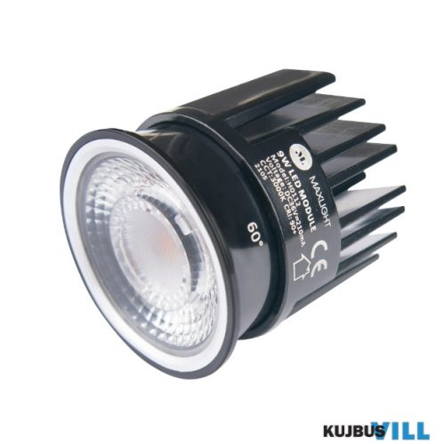 MAXLIGHT H0112 BELLATRIX  BEÉPÍTHETŐ SPOT Moc/Power: 1 x 9W LED 230V, 850 LM,  CRI 90+, 3000KH: 5,0 cm, Ø: 5,0
