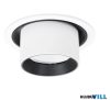 MAXLIGHT H0130 HALO  BEÉPÍTHETŐ SPOT Moc/Power:  9W LED 3000K, 743 LM,  36°, CRI90Ø: 8,5 cm, H: 8,5 cm D: