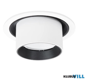 MAXLIGHT H0130 HALO  BEÉPÍTHETŐ SPOT Moc/Power:  9W LED 3000K, 743 LM,  36°, CRI90Ø: 8,5 cm, H: 8,5 cm D:
