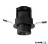 MAXLIGHT H0131 HALO  BEÉPÍTHETŐ SPOT Moc/Power:  9W LED 3000K, 743 LM,  36°, CRI90Ø: 8,5 cm, H: 8,5 cm, D: