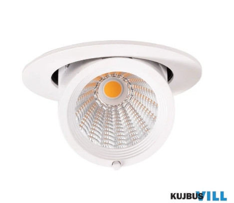MAXLIGHT H0132 RUBIO BEÉPÍTHETŐ SPOT Moc/Power:  10W LED 3000K, 600 LM,  45°, CRI90Ø: 9  cm, H: 7 cm, Otw