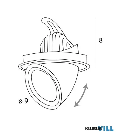 MAXLIGHT H0132 SÜLLYESZTETT SPOTLÁMPA