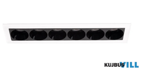 MAXLIGHT H0136 X-LINE BEÉPÍTHETŐ SPOT Moc/Power: 8W LED 3000K, 560 LM,  36°, CRI90 L: 12,5 cm, W: 3 cm,  D: