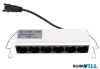MAXLIGHT H0136 X-LINE BEÉPÍTHETŐ SPOT Moc/Power: 8W LED 3000K, 560 LM,  36°, CRI90 L: 12,5 cm, W: 3 cm,  D: