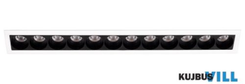 MAXLIGHT H0138 X-LINE BEÉPÍTHETŐ SPOT Moc/Power: 15W LED 3000K, 1050 LM,  36°, CRI90 L: 24 cm, W: 3 cm,  D:
