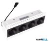 MAXLIGHT H180.07 MODULAR  BEÉPÍTHETŐ SPOT  L: 16,9 cm, W: 4,5 cm,  H: 5,5 cmOtwór montażowy/mounting hole: 17