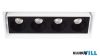 MAXLIGHT H180.08 MODULAR  BEÉPÍTHETŐ SPOT  L: 18,5 cm, W: 7,9 cm,  H: 7,2 cmOtwór montażowy/mounting hole: 18,