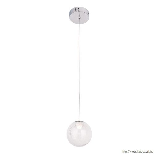MAXLIGHT P0388 ZOE  FÜGGESZTÉK Moc/Power: 1 x 1,5W LED, 105 LM, CRI90 3000KH: max 180 cm, Ø: 9,5 cm