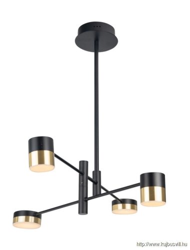 MAXLIGHT P0404 PUMA  FÜGGESZTÉK Moc/Power: 4 x 7W LED 230V, 1680LM, CRI90 3000KW: 82 cm, D: 10 cm,