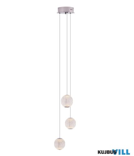 MAXLIGHT P0479 NOBILE  FÜGGESZTÉK Moc/Power: 3 x 6W LED, 1305 LM, CRI90, 3000KH: max 160 cm, Ø: 18,0 c