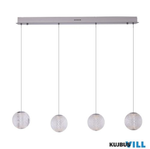 MAXLIGHT P0480 NOBILE  FÜGGESZTÉK Moc/Power: 4 x 6W LED, 1566 LM, CRI90, 3000KW: 82,0 cm, D: 10,0 cm,