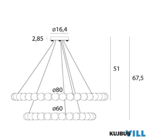 MAXLIGHT P0623D FÜGGESZTÉK
