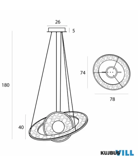 MAXLIGHT P0638D FÜGGESZTÉK