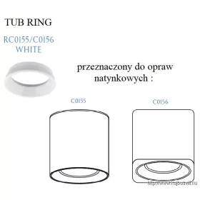 MAXLIGHT RC0155/C0156 WHITE SÜLLYESZTETT SPOTLÁMPA