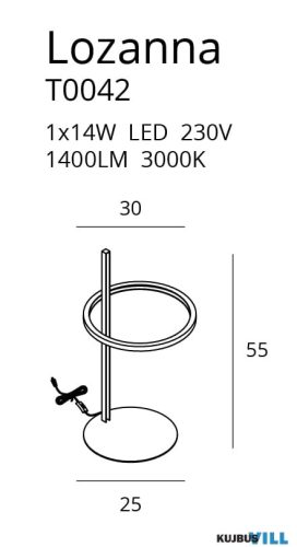 MAXLIGHT T0042 ASZTALI LÁMPA