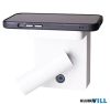 MAXLIGHT W0373 LOFER  FALI LÁMPA Moc/Power:  7W LED 3000K 364LML: 9 cm, D: 7 cm, H: 11 cmWykończenie/