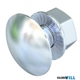   OBO 6406122 KTS FRSB 6x12 F félgömbfejű csavar kombianyával M6x12 F tűzihorganyzott, DIN 267, Teil 10