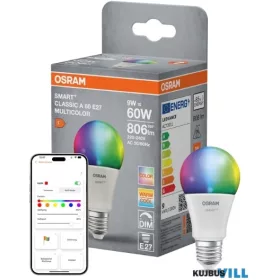 OSRAM Izzó SMART+ MATTER CLASSIC A60 RGBW 827 FR B22d