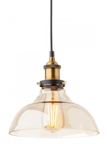 REDO 01-1002 SAVILLE Függeszték 01-1002 SAVILLE 1 x max 42W E27  fekete, antik bronz, borostyán színű