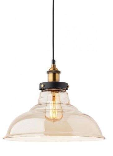 REDO 01-1003 SAVILLE Függeszték 01-1003 SAVILLE 1 x max 42W E27  fekete, antik bronz, borostyán színű