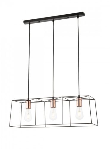 REDO 01-1266 SKETCH Függeszték 01-1266 SKETCH 3 x max 60W E27  fekete, réz