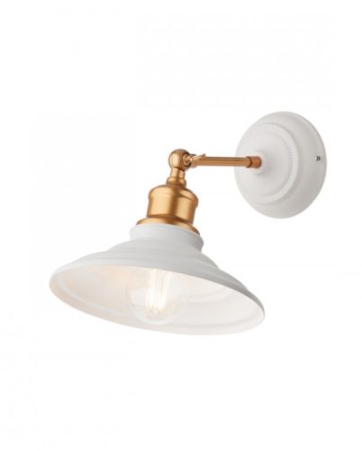 REDO 01-1290 SPINNER Fali lámpa 1 x max 60W  fehér/antik arany
