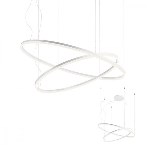 REDO 01-1922-DALI ORBIT SU LED 108W 4000K D1000+600 SAND WHITE (4.1.2)-DALI