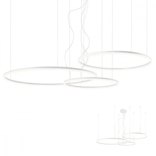 REDO 01-1924-DALI ORBIT SU LED 163W 4000K D1000+800+600 SAND WHITE (4.1.2)-DALI