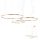 REDO 01-1925-DALI ORBIT SU LED 163W 4000K D1000+800+600 BRASS (4.1.2)-DALI