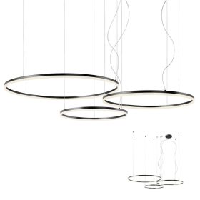   REDO 01-1954-DALI Függeszték ORBIT SU LED 163W 3000K D1000+800+600 SAND BLACK (4.1.2)-DALI