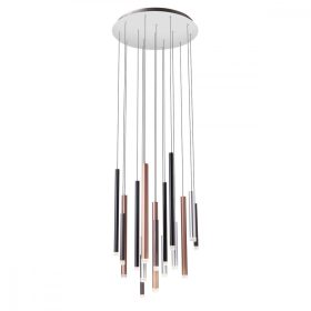   REDO 01-2061 Függeszték MADISON SU LED 64W 3000K S/CP+AL+BK+CF (4.1.2)