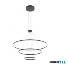   REDO 01-2247-TRIAC Függeszték ORBIT SU LED 186W D1500+1000+600 3000K SAND BLACK (4.1.2)-TRIAC