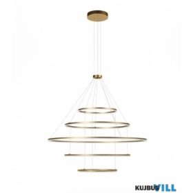   REDO 01-2249-TRIAC Függeszték ORBIT SU LED 286W D1500+1000+1000+600+600 3000K BRASS (4.1.2)-TRIAC