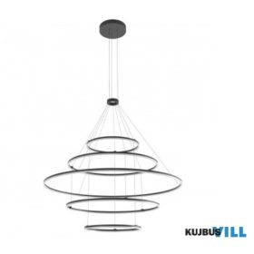   REDO 01-2250-TRIAC Függeszték ORBIT SU LED 286W D1500+1000+1000+600+600 3000K SAND BLACK (4.1.2)-TRIAC