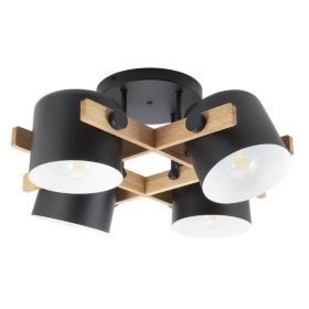   REDO 01-2401 POOH Mennyezeti lámpa 4X42W  matt fekete, fehér, barna